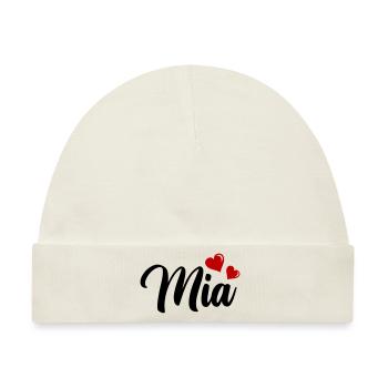 Mia - Baby Premium Organic Mütze - Naturweiß - Vorne