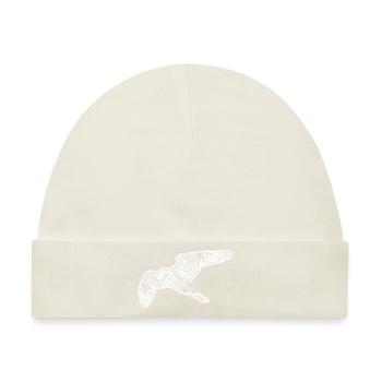 Vintage Falke im Flug - Baby Premium Organic Mütze - Naturweiß - Vorne