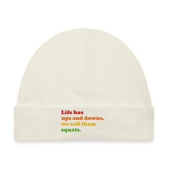 Squat Life - Baby Premium Organic Mütze - Naturweiß - Vorne