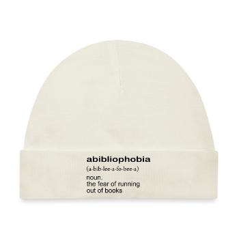 Abibliophobie Definition - Baby Premium Organic Mütze - Naturweiß - Vorne