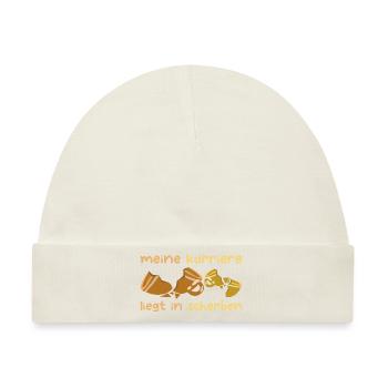 Archäologe Scherben Archäologie Fossilien Geschenk - Baby Premium Organic Mütze - Naturweiß - Vorne