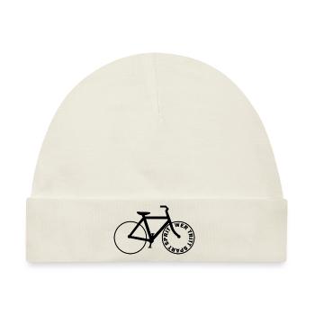 Fahrrad Umwelt - Baby Premium Organic Mütze - Naturweiß - Vorne