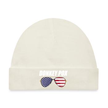 Donkey Pox - Baby Premium Organic Mütze - Naturweiß - Vorne