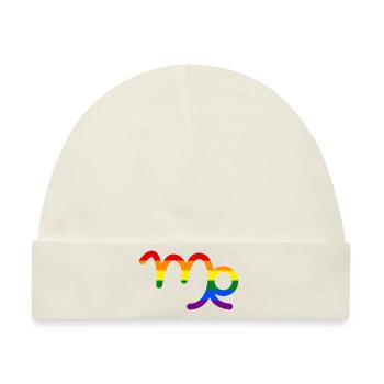 Sternzeichen Jungfrau LGBT - Baby Premium Organic Mütze - Naturweiß - Vorne