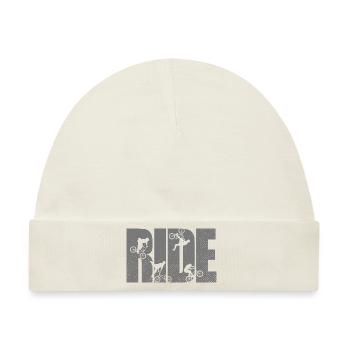 BMX Fahrer fahren Fahrrad Retro Urban - Baby Premium Organic Mütze - Naturweiß - Vorne