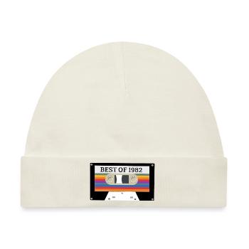 Jahrgang 1982 geboren Retro 1982 Geburtstag - Baby Premium Organic Mütze - Naturweiß - Vorne