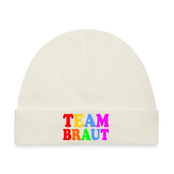 Team braut - Baby Premium Organic Mütze - Naturweiß - Vorne