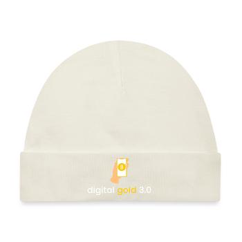 digitales Gold 3.0 - Baby Premium Organic Mütze - Naturweiß - Vorne