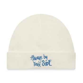 Always by Your SIDE Navy - Baby Premium Organic Mütze - Naturweiß - Vorne