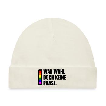war wohl doch keine phase - Baby Premium Organic Mütze - Naturweiß - Vorne