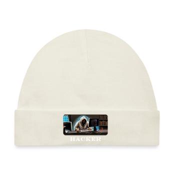 hacker - Baby Premium Organic Mütze - Naturweiß - Vorne