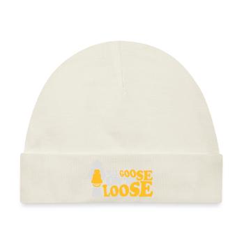 goose on the loose - Baby Premium Organic Mütze - Naturweiß - Vorne