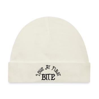 Love at first bite - Baby Premium Organic Mütze - Naturweiß - Vorne