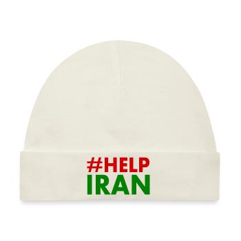 Help iran - Baby Premium Organic Mütze - Naturweiß - Vorne