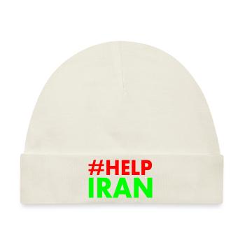 Help iran - Baby Premium Organic Mütze - Naturweiß - Vorne