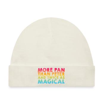 More Pan Than Peter And Twice As Magical 3 - Baby Premium Organic Mütze - Naturweiß - Vorne