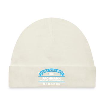 Bautenschutz Fachmann Design für stolze Handwerker - Baby Premium Organic Mütze - Naturweiß - Vorne
