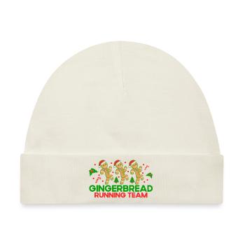 Weihnachtsbäckerei Plätzchen backen Plätzchenbacke - Baby Premium Organic Mütze - Naturweiß - Vorne