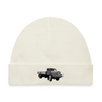 H6 Lkw IFA Werdau DDR Oldtimer Ostalgie - Baby Premium Organic Mütze - Naturweiß - Vorne