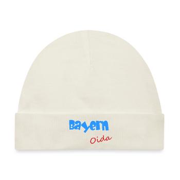 Bayern Oida - Baby Premium Organic Mütze - Naturweiß - Vorne