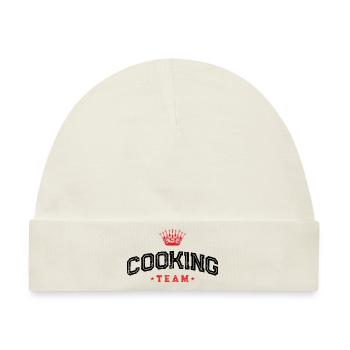 Cooking Team - Baby Premium Organic Mütze - Naturweiß - Vorne