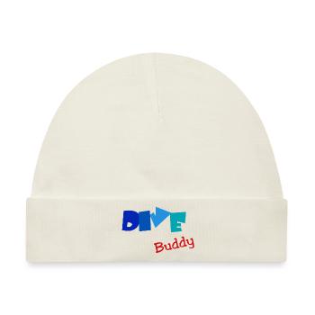 Dive Buddy - Baby Premium Organic Mütze - Naturweiß - Vorne