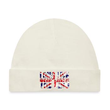 Britischer König Krönung Charles England Flagge - Baby Premium Organic Mütze - Naturweiß - Vorne