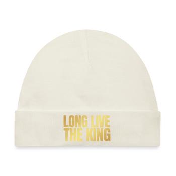 Britischer König Krönung Charles England Flagge - Baby Premium Organic Mütze - Naturweiß - Vorne