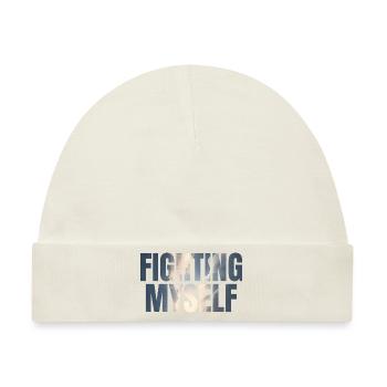 fighting myself Depression Geschenkidee - Baby Premium Organic Mütze - Naturweiß - Vorne