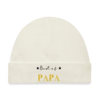 PAPA. VATERTAG. ALLES GUTE ZUM GEBURTSTAG, PAPA. ALLES GUTE ZUM GEBURTSTAG! - Baby Premium Organic Mütze - Naturweiß - Vorne