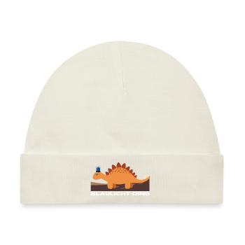 Blaulicht-Dino | Stegosaurus, Geschenkidee - Baby Premium Organic Mütze - Naturweiß - Vorne