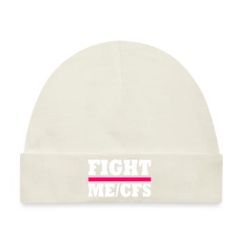 Me/cfs - fight me/cfs - Baby Premium Organic Mütze - Naturweiß - Vorne