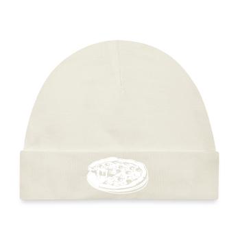 Pizza Fast Food Pizzeria - Baby Premium Organic Mütze - Naturweiß - Vorne