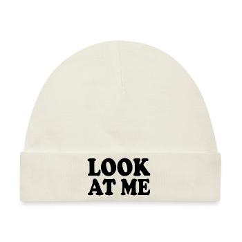 Look at me - Baby Premium Organic Mütze - Naturweiß - Vorne