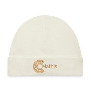 Für Mathis - Baby Premium Organic Mütze - Naturweiß - Vorne