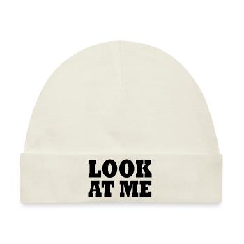 Look at me - Baby Premium Organic Mütze - Naturweiß - Vorne