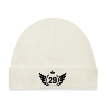 wappen 29 - Baby Premium Organic Mütze - Naturweiß - Vorne