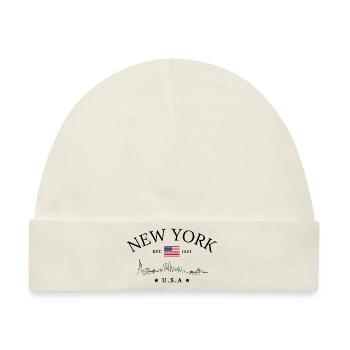 New York Est.1624 Classic - Baby Premium Organic Mütze - Naturweiß - Vorne