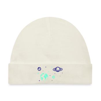 universum - Baby Premium Organic Mütze - Naturweiß - Vorne