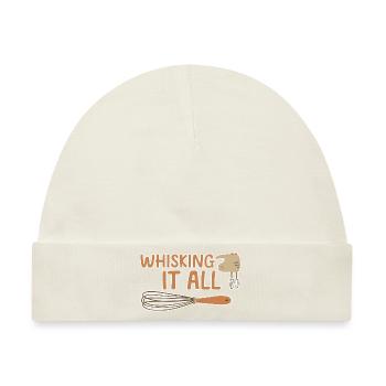 Whisking It All 4 - Baby Premium Organic Mütze - Naturweiß - Vorne