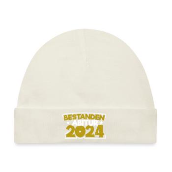 Abitur 2024 Abireise Abifeier Abifahrt Abiturient - Baby Premium Organic Mütze - Naturweiß - Vorne