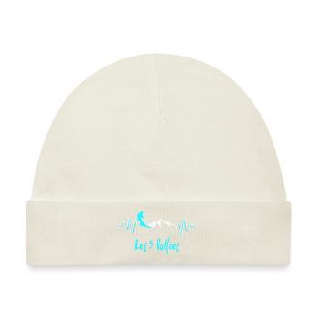 Skifahren Les 3 Vallées - Baby Premium Organic Mütze - Naturweiß - Vorne