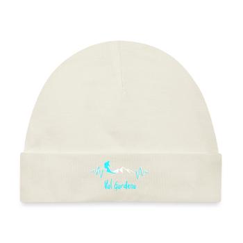 Skifahren Val Gardena - Baby Premium Organic Mütze - Naturweiß - Vorne