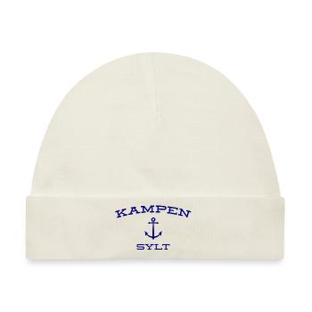 Sylt - Nordsee - Deutschland - Kampen - Insel - Baby Premium Organic Mütze - Naturweiß - Vorne