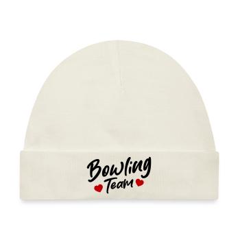 Bowling Team - Baby Premium Organic Mütze - Naturweiß - Vorne