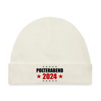 Polterabend 2024 - Baby Premium Organic Mütze - Naturweiß - Vorne