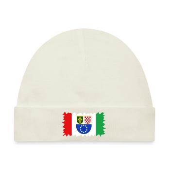 Bosnien in der Herzegowina Europa Sarajavo Flagge Mostar - Baby Premium Organic Mütze - Naturweiß - Vorne