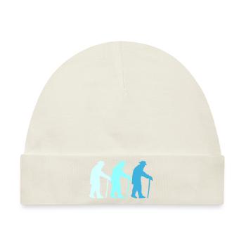 Drei Opas Rentner Alter Männer Team Silhouette - Baby Premium Organic Mütze - Naturweiß - Vorne