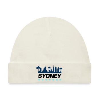 sydney stadt - Baby Premium Organic Mütze - Naturweiß - Vorne