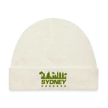 sydney stadt - Baby Premium Organic Mütze - Naturweiß - Vorne